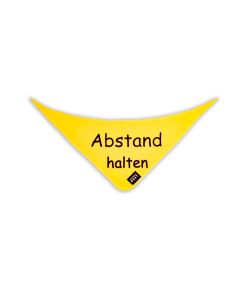 Knauder's Best Halstuch Abstand halten ca. 60 cm, gelb 