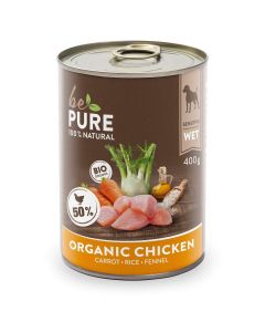 bePure Organic Chicken Sensible Bio 400 g poulet & carottes