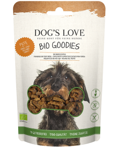 Dogs Love BIO Leckerlies Pute 150 g 97% Bio Fleisch, luftgetrocknet getreidefrei