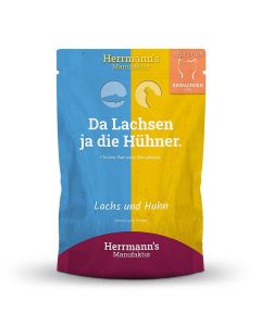 Herrmann's Katze Lachs und Bio-Huhn 100g