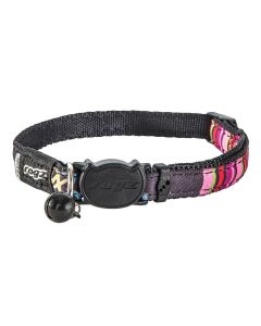 rogz Neocat Halsband Black Candystripes 20 - 31 cm Halsumfang