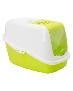 Savic toilette chats Nestor 56x39x38 cm blanc - vert nordic