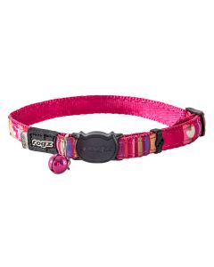 rogz Neocat Halsband Pink Candystripes 20 - 31 cm Halsumfang