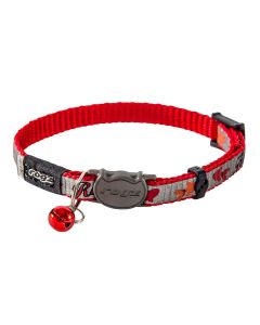 rogz Reflectocat Halsband Red Fish 20 - 31 cm Halsumfang